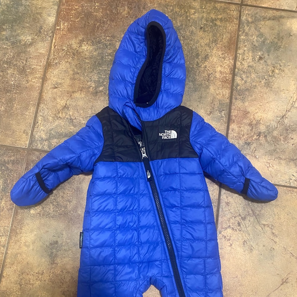 The North Face infant bunting - blue - 3-6 month size, blue, perfect condition